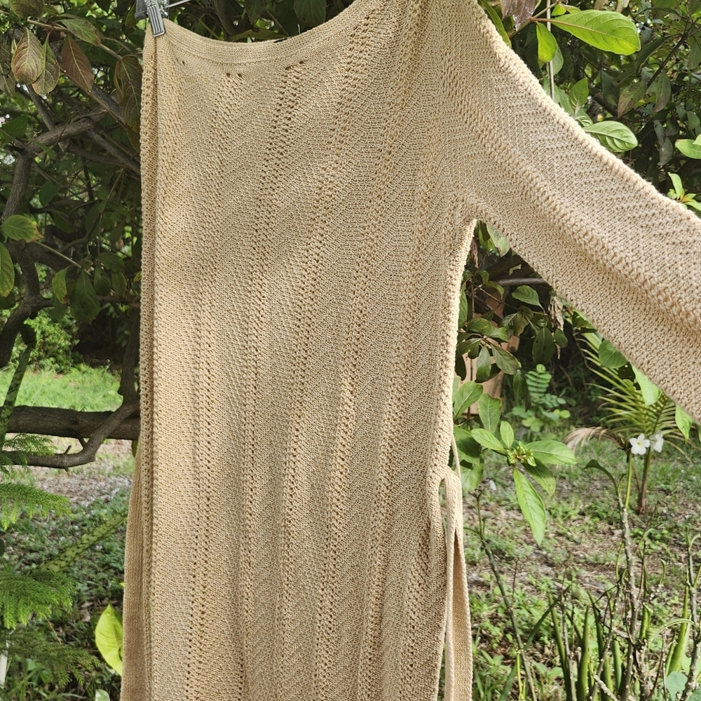 Boohoo Plus Textured Tan Sweater - Picture 15 of 16